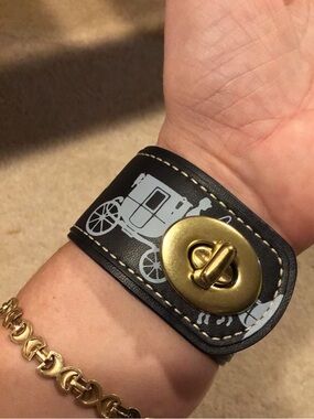 Rare Unisex Coach Horse and Carriage Wrap Bracelet